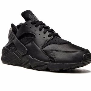 NIKE Mens  Air Huarache "Triple Black” - 10.5